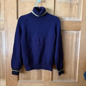 Prada Turtleneck Sweater with Contrast Stripes